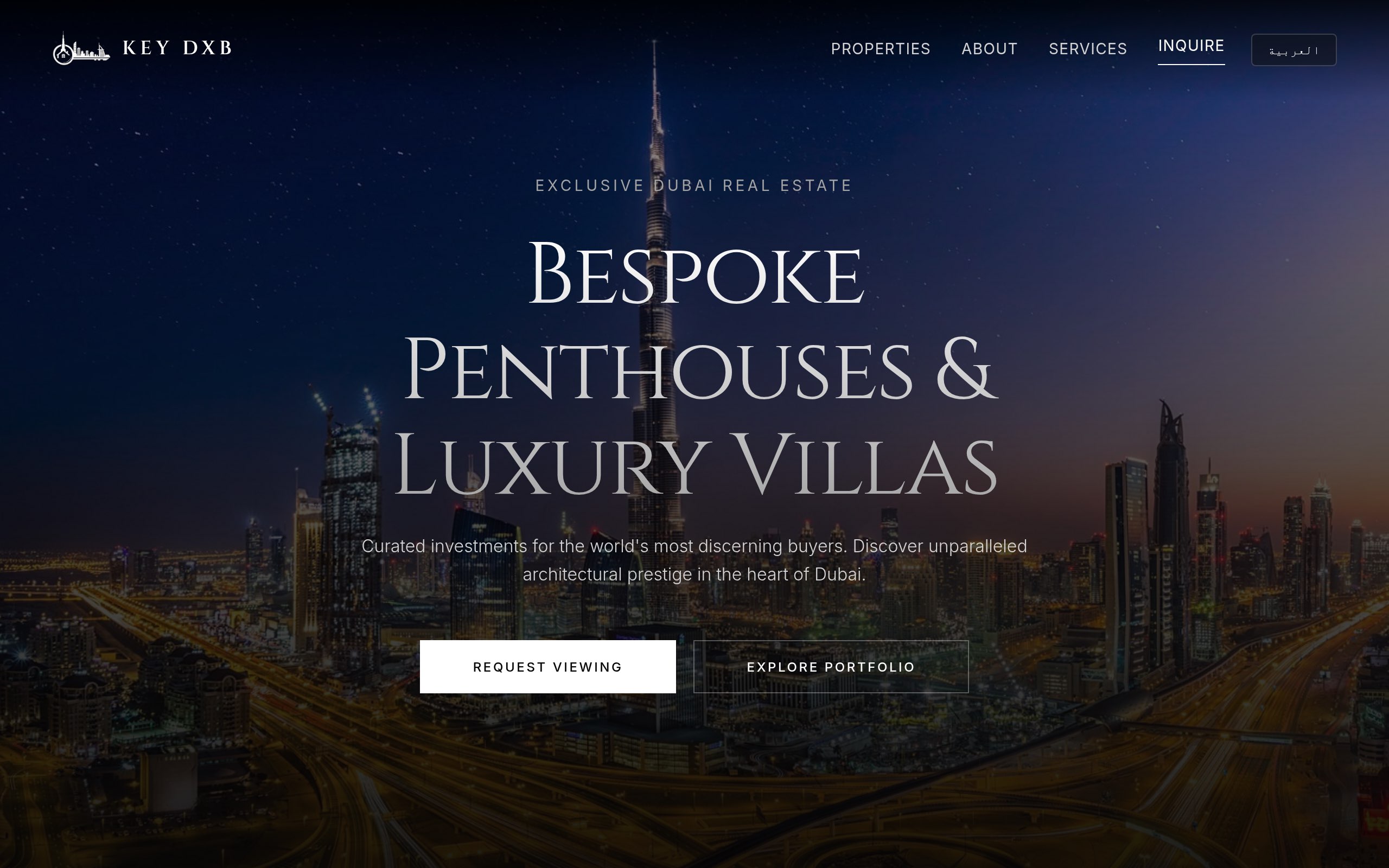 KEY DXB - Luxury Dubai Real Estate Platform